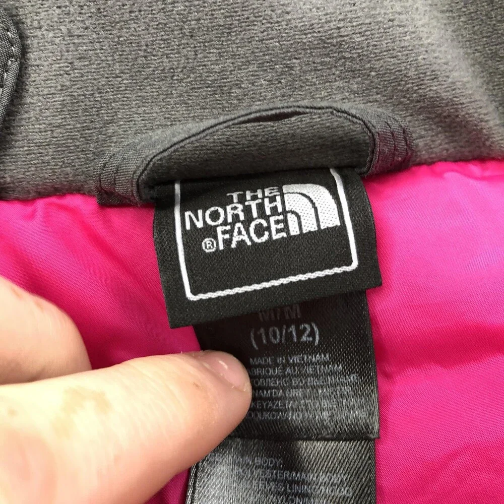 The North Face Jacket Girls Medium 10/12 Gray HyVent Insulated Ski Snow Winter